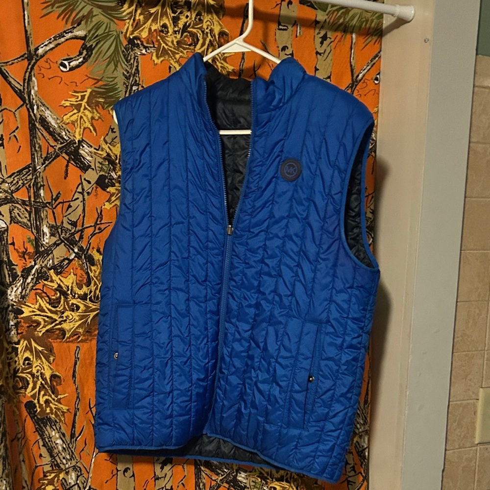 Michael Kors Royal Blue Quilted Vest